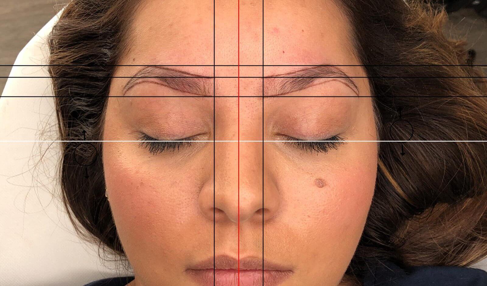 Eyebrow Mapping & Symmetry Fixing Uneven Brows XoBrows