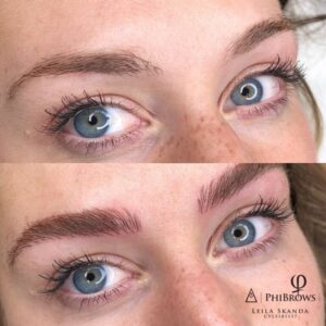 Microblading client