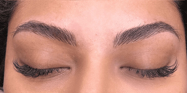Microblading before work